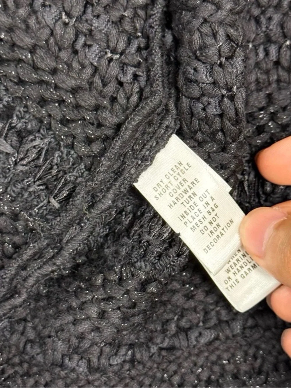 St. John Black  knit sweater jacket Size 12